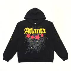 1:1 quality version Yellow lettered Atlanta print Hoodie & Pants Set
