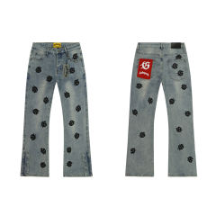 28359504 Embroidered Logo Micro-flared Jeans 3 colors