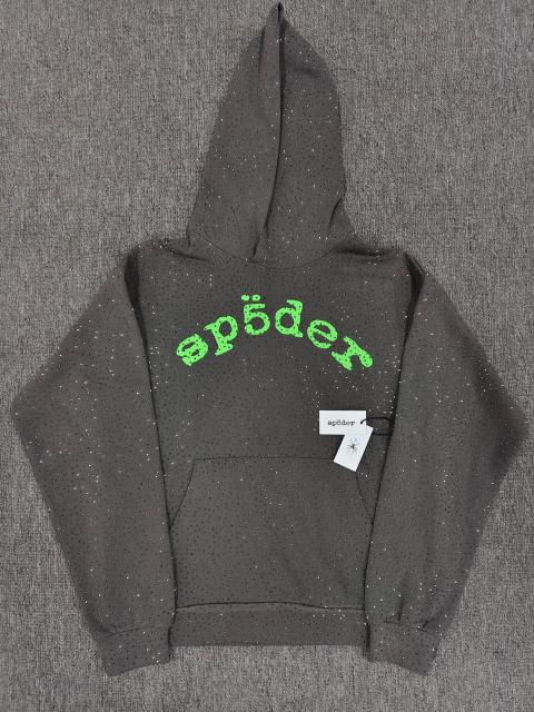 1:1 Top Quality Sp5der VVS Rhinestone Hoodie