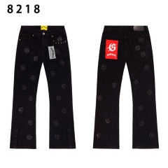 28359504 Embroidered Logo Micro-flared Jeans 3 colors