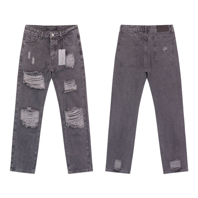 28193958 leg scratched jeans 2 colors
