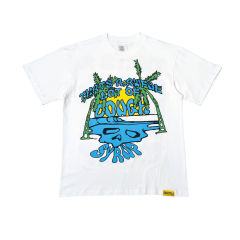 28476787 Blue Cartoon Alphabet Print Tee