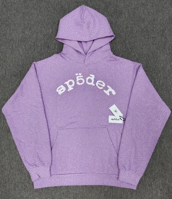 1:1 Top Quality Sp5der VVS Rhinestone Hoodie