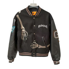 28485548 Back Skeleton Embroidered Baseball Jacket 2 colors