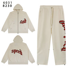 28481749 Minimalist Logo Print Zipper Hoodie & Pants Set 4 colors