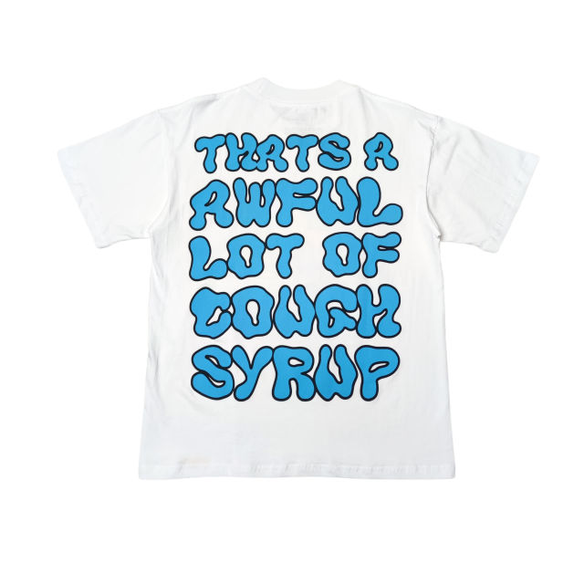 28476787 Blue Cartoon Alphabet Print Tee