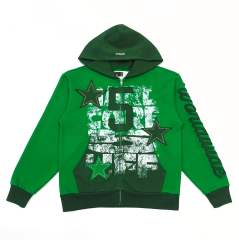 1:1 quality version 28478613 Patchwork Embroidery Rhinestone Five-Pointed Star hoodie