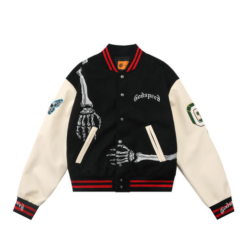 28485548 Back Skeleton Embroidered Baseball Jacket 2 colors