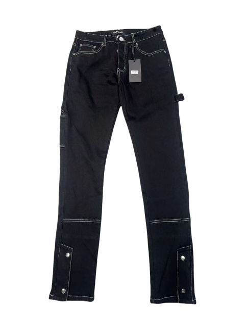 1:1 quality version 28485610 Color-Blocked Letter Print Jeans