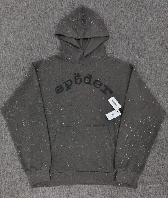 1:1 Top Quality Sp5der VVS Rhinestone Hoodie