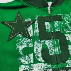 1:1 quality version 28478613 Patchwork Embroidery Rhinestone Five-Pointed Star hoodie