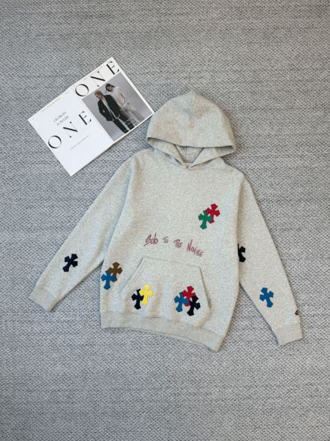 1:1 Quality CH Colorful Logo Hoodie Gray