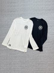 1:1 Quality CH Flag Logo Long Sleeve T-Shirt Black White