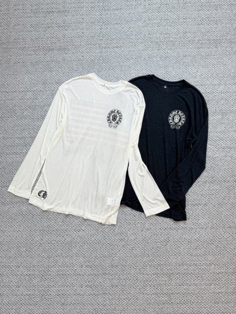 1:1 Quality CH Flag Logo Long Sleeve T-Shirt Black White
