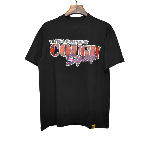 Cough Syrup  Fun Portrait Letter Print Tee 2 colors
