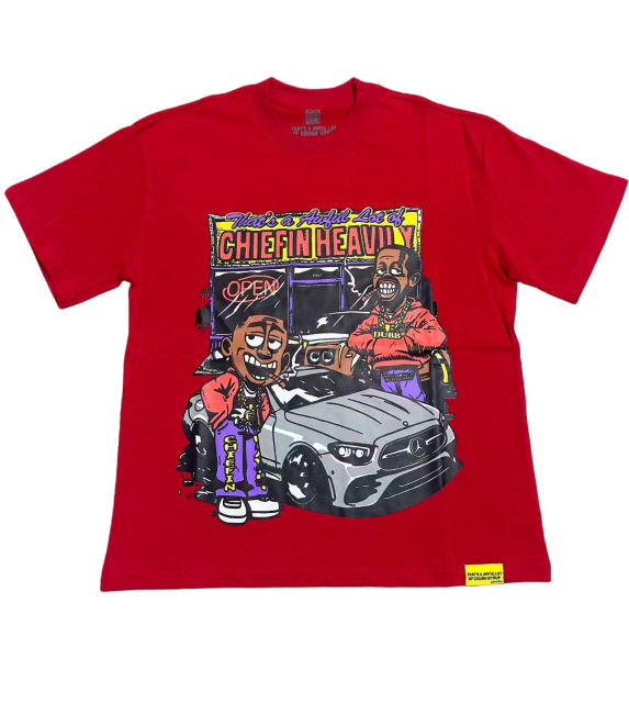 Cough Syrup Car Cartoon Portrait Print Tee 2 colors 28496614