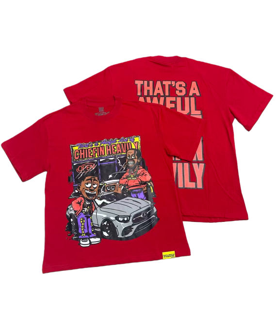 Cough Syrup Car Cartoon Portrait Print Tee 2 colors 28496614