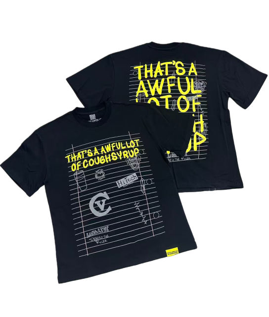 Cough Syrup Messy Notes Print Tee 2 colors 28496712