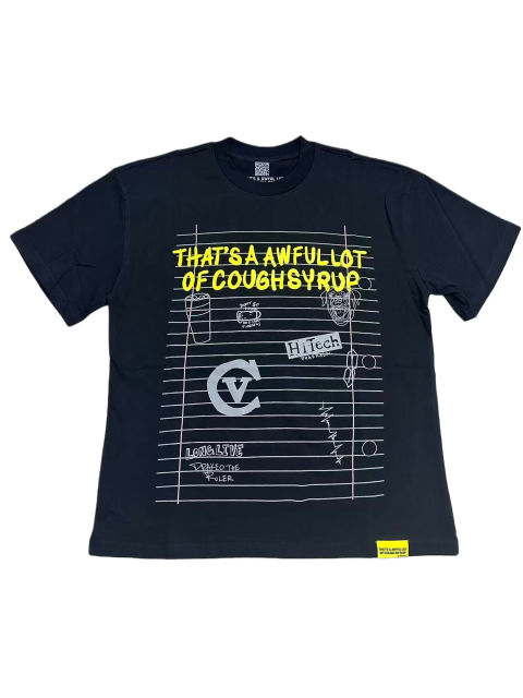 Cough Syrup Messy Notes Print Tee 2 colors 28496712
