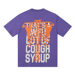 Cough Syrup Skeleton Letter Print Tee 3 colors 28496619