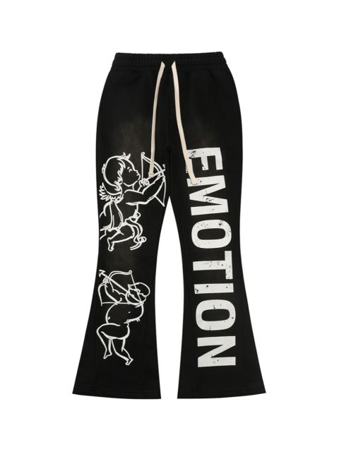 28475745 Logo Print Washed Version  Cupid  Flared sweatpants 2 colors
