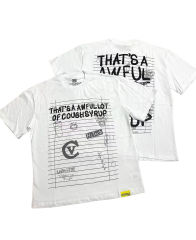 Cough Syrup Messy Notes Print Tee 2 colors 28496712