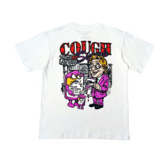 Cough Syrup  Fun Portrait Letter Print Tee 2 colors