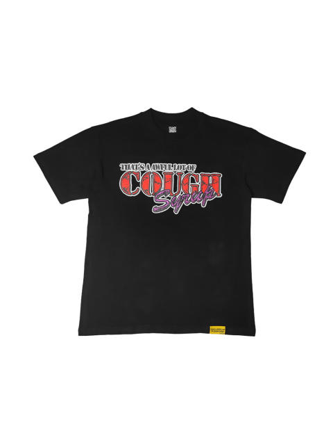 Cough Syrup  Fun Portrait Letter Print Tee 2 colors