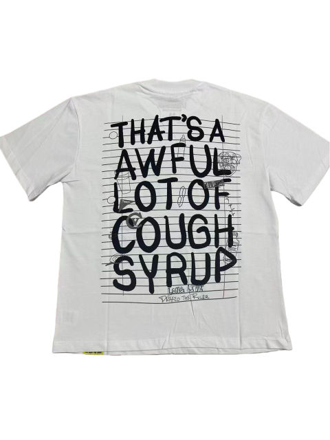 Cough Syrup Messy Notes Print Tee 2 colors 28496712