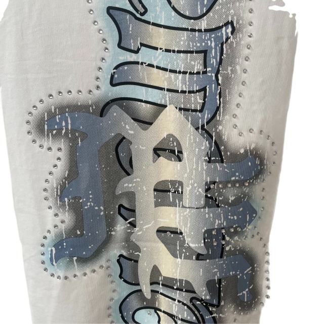 28475726 Angel Print Rhinestone Vest