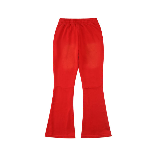 28475745 Logo Print Washed Version  Cupid  Flared sweatpants 2 colors