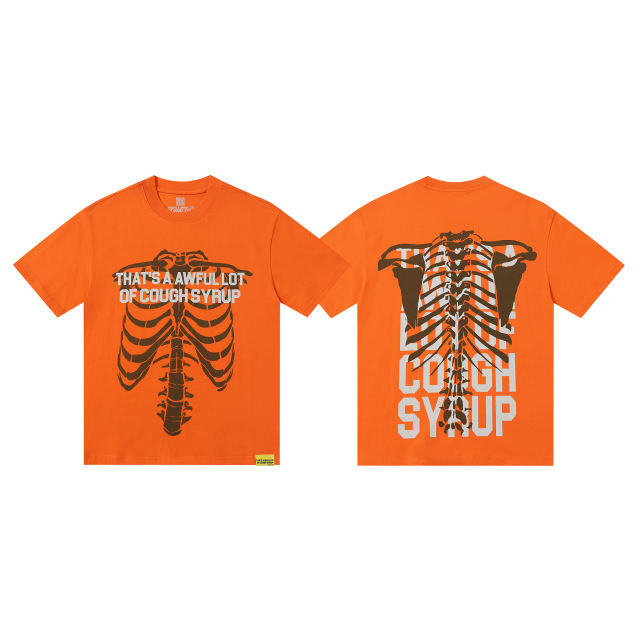 Cough Syrup Skeleton Letter Print Tee 3 colors 28496619
