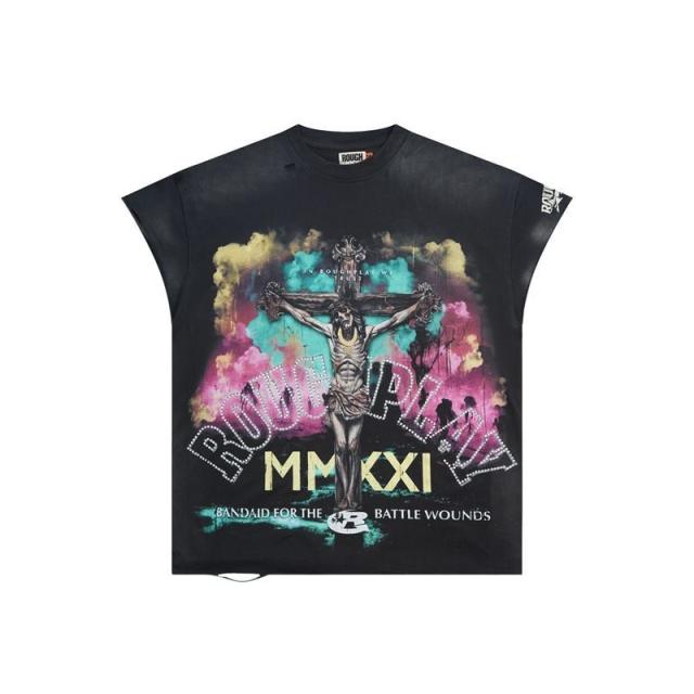 Rough Play Rhinestone Tee T-Shirt