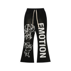 28475745 Logo Print Washed Version  Cupid  Flared sweatpants 2 colors