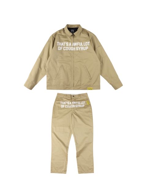 Classic Letter Print Jacket & Pants Set 3 colors 28494632
