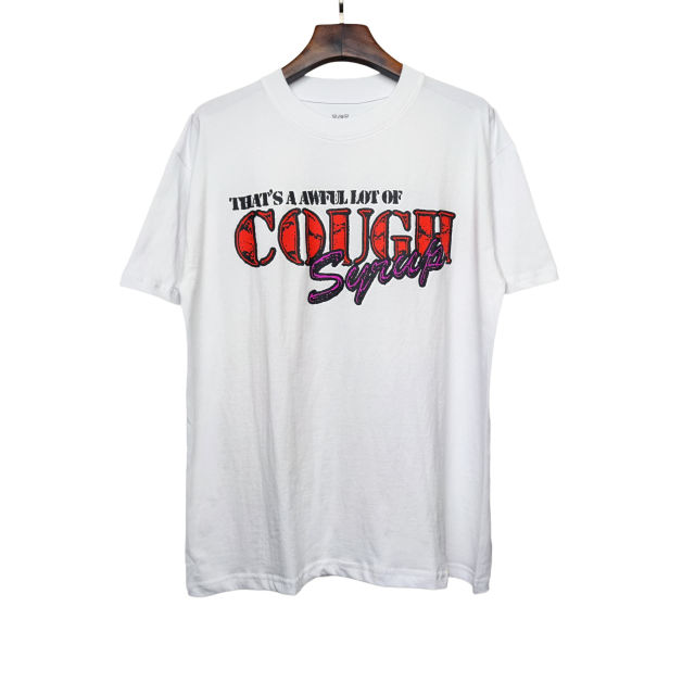 Cough Syrup  Fun Portrait Letter Print Tee 2 colors