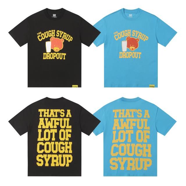 Cough Syrup Bear Milk Print Tee 2 colors