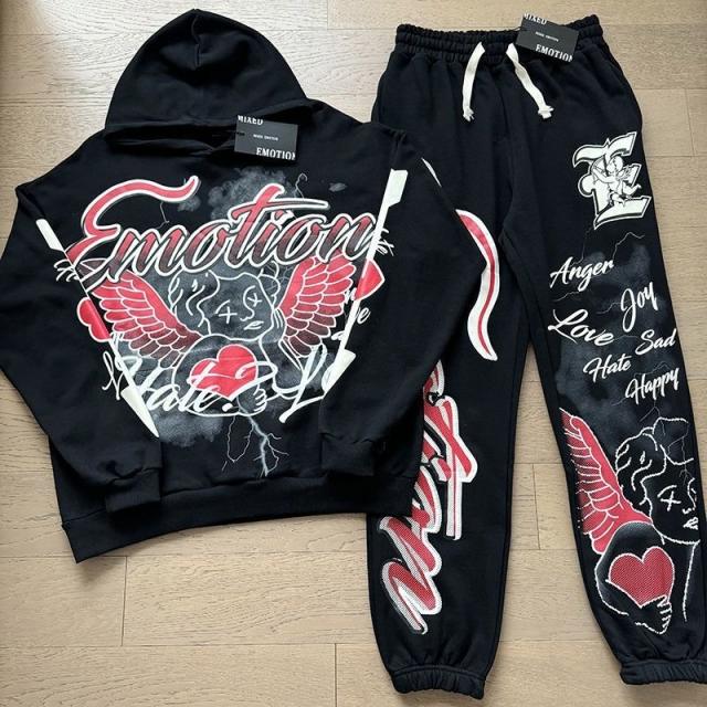 Mixed Emotion Angels Flare Pants 2 Colors