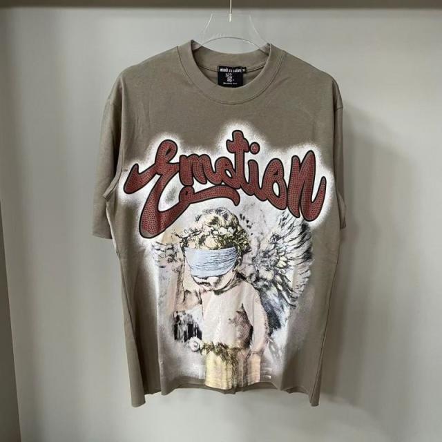 Mixed Emotion Rhinestone Angel T-Shirt Tee