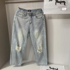 Mixed Emotion Rhinestone Denim Jeans