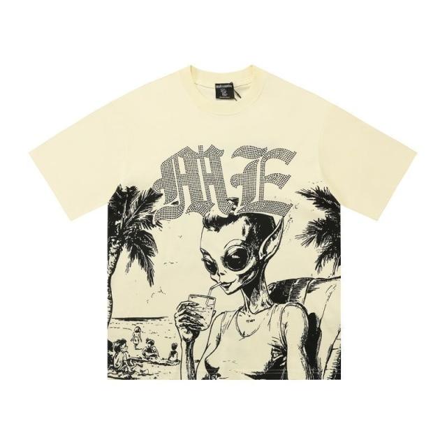Mixed Emotion Rhinestone Angel T-Shirt Tee