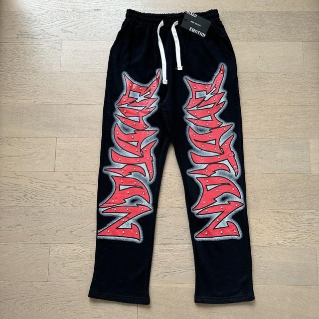 Mixed Emotion Studded Flare Pants 2 Colors