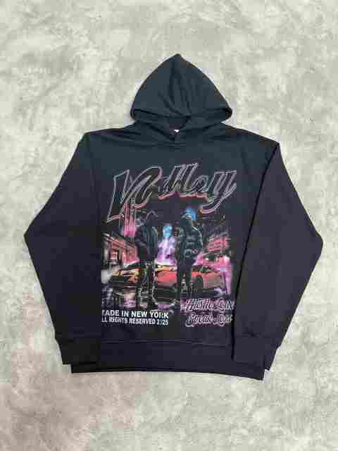 Vale Forever Foggy night scene Printed Hoodie