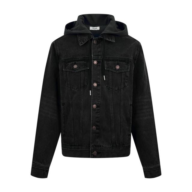 1:1 quality version 28452734 hooded denim jacket