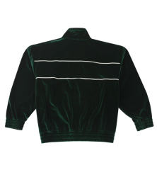 1:1 quality version Velvet Fabric Varsity Zipper Jacket