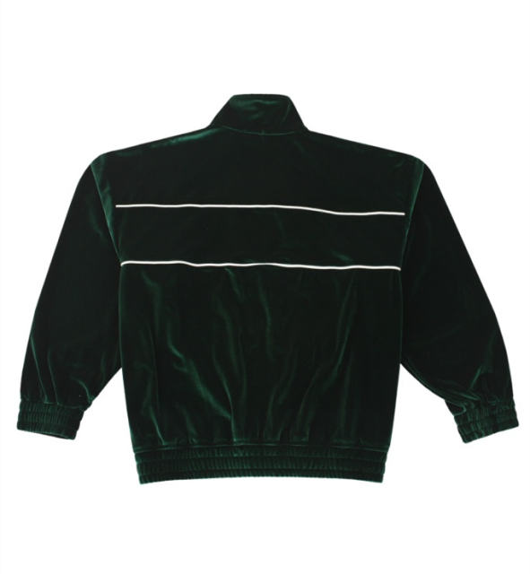 1:1 quality version Velvet Fabric Varsity Zipper Jacket