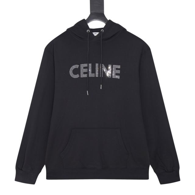 Rhinestone Letter Hoodie 28493508
