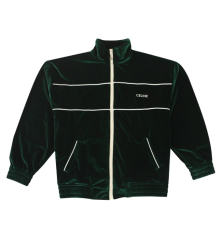 1:1 quality version Velvet Fabric Varsity Zipper Jacket