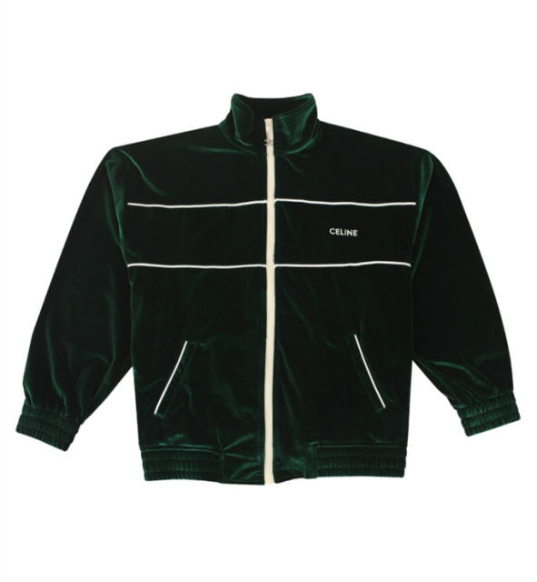 1:1 quality version Velvet Fabric Varsity Zipper Jacket