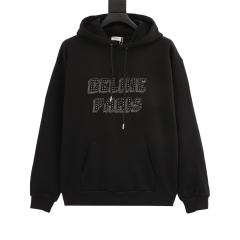rivet inlaid diamond letter hoodie 28493509